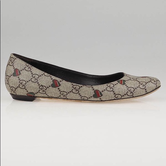 Gucci Beige and Black Women's Flats - Picture 1 of 8